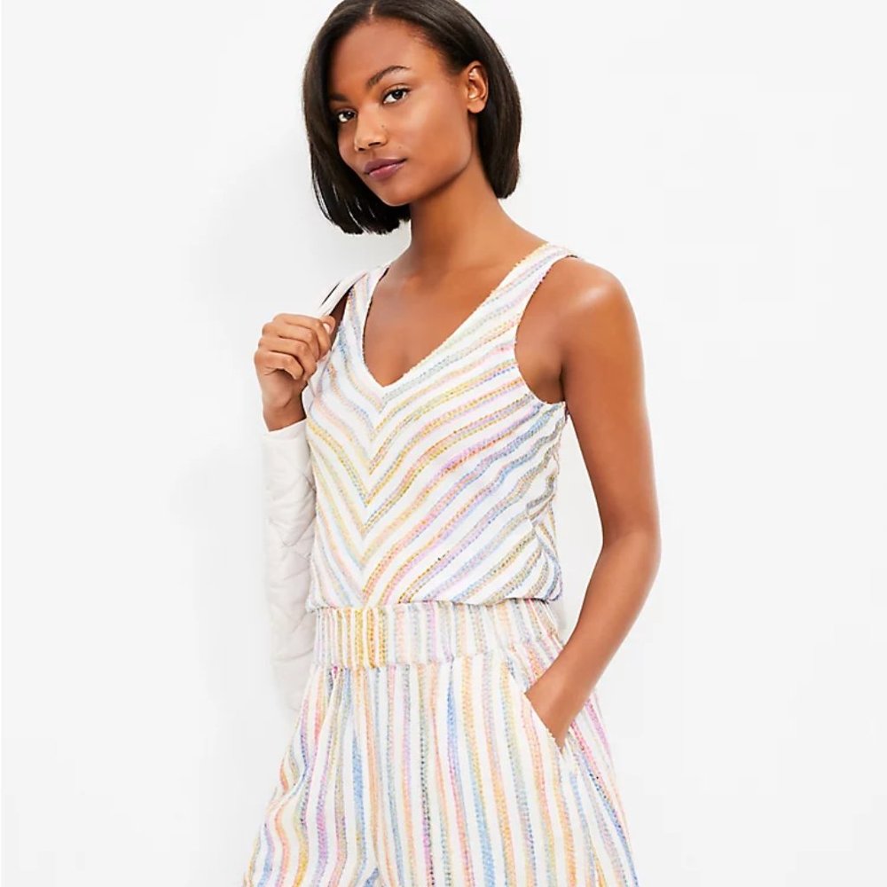 Lou & Grey Rainbow Double-V Top